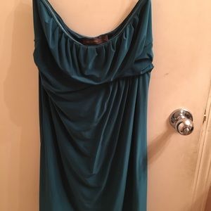The Limited Strapless Teal Gorgeous Dress Medium